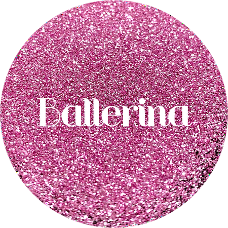 Glitter Heart Co. Glitter - High Quality Polyester Glitter - Ballerina - Metallic Pink Fine - 2 oz Bag