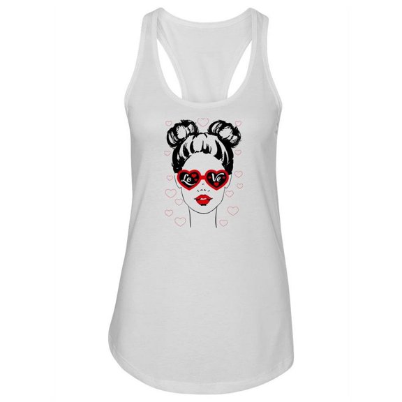 Love Sunglasses Fashion Woman Tank Women -Image by Shutterstock, Female Medium