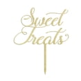 thumbnail image 1 of Sweet Treat Custom Rustic Wooden Cake Topper Persoanlized Cake Topper Cake Decoration 6-7 Inches Wide, 1 of 3