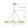 thumbnail image 3 of Crystorama Lighting - Aragon - 35W 10 LED Chandelier-30 Inches Tall and 34.75, 3 of 9