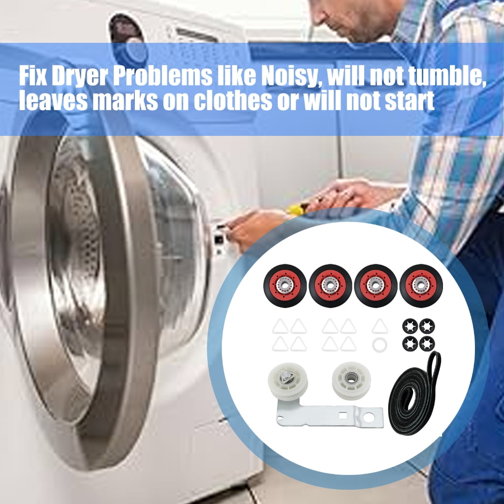 4392067 W10837240 Drum Belt and Idler Pulley Replacement Dryer Repair Parts for Effective Problem Resolution Enduring