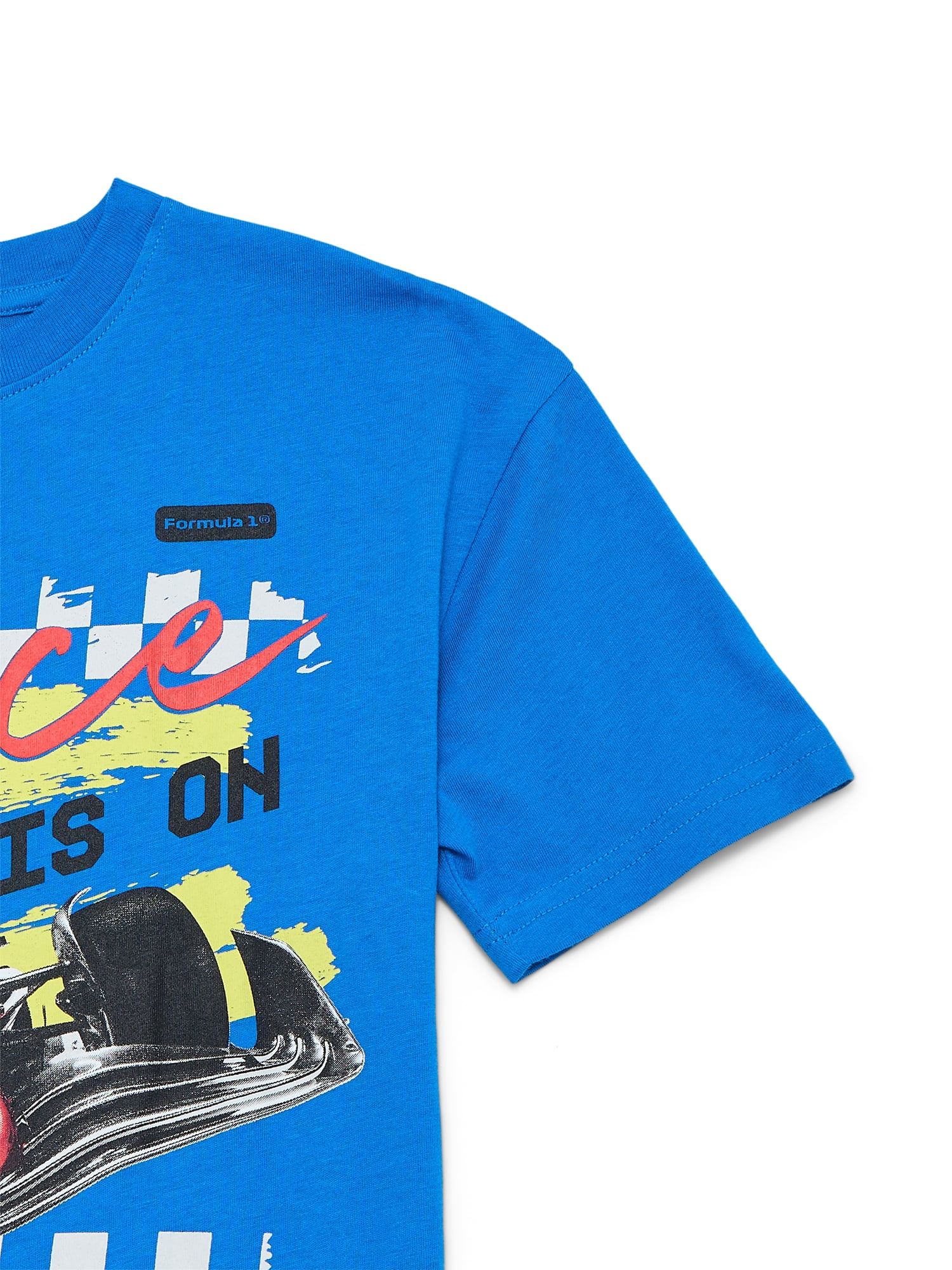 Formula 1 Racing Boys Graphic Tee with Short Sleeves, Sizes 4-18