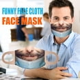 thumbnail image 2 of Nueva cubierta de boca reutilizable con mascaril facial divertida con estampado 3D para hombres, mujeres y adultos Sunnimix cubierta divertida, 2 of 7