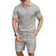 thumbnail image 2 of Conjunto de ropa deportiva KUYIGO para hombre, 2 piezas, gris oscuro, talla XXL, 2 of 6