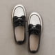 thumbnail image 3 of Zapatos casuales sin cordones de piel de vaca auténtica para mujer, primavera y verano 2022, planos de colores combinados, 3 of 5
