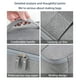 thumbnail image 5 of Neceser de viaje colgante | Organizador impermeable para cosméticos y artículos de afeitado con gancho para baño, gimnasio o vacaciones | Almacenamiento portátil para hombres y mujeres, color negro, 5 of 7