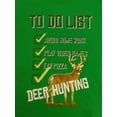 thumbnail image 2 of Boys Green Deer Hunting To Do List T-Shirt Avoid Homework Tee Shirt X-Large, 2 of 2