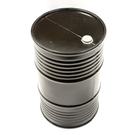 Integy RC Toy Model Hop-ups C25561BLACK Realistic Plastic 1/10 Scale 55 Gallon Drum / Container / Barrel