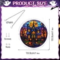 thumbnail image 3 of 8.9 Inches Halloween/Autumn-themed Puzzle Suncatcher, DIY Acrylic Stained Glass Style Window Hanging Decor, Sun Catcher Puzzle Gift for Women, Mom, Grandma, Wife, Garden Lovers, 3 of 9