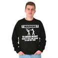 thumbnail image 5 of Warning To Avoid Injury Funny Cartoon Men's Crewneck Sweatshirt Brisco Brands X, 5 of 6