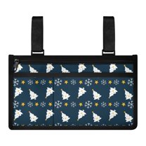 Jiueut Christmas Tree Wheelchair Side Bags for the Armrest Electric Wheelchair Bags to Hang on Side for Seniors Wheelchair Storage Bag Wheelchair Pouch Back Pocket