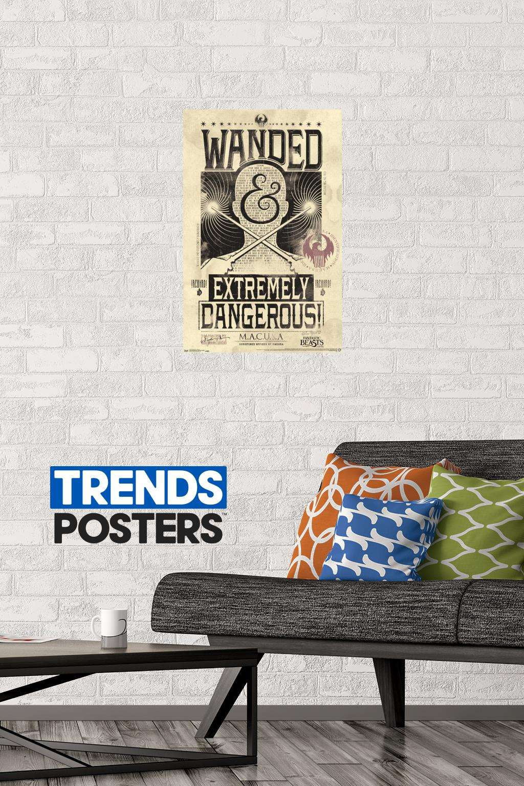 Fantastic Beasts And Where To Find Them - Wanded - Extremely Dangerous Wall Poster, 14.725" x 22.375"
