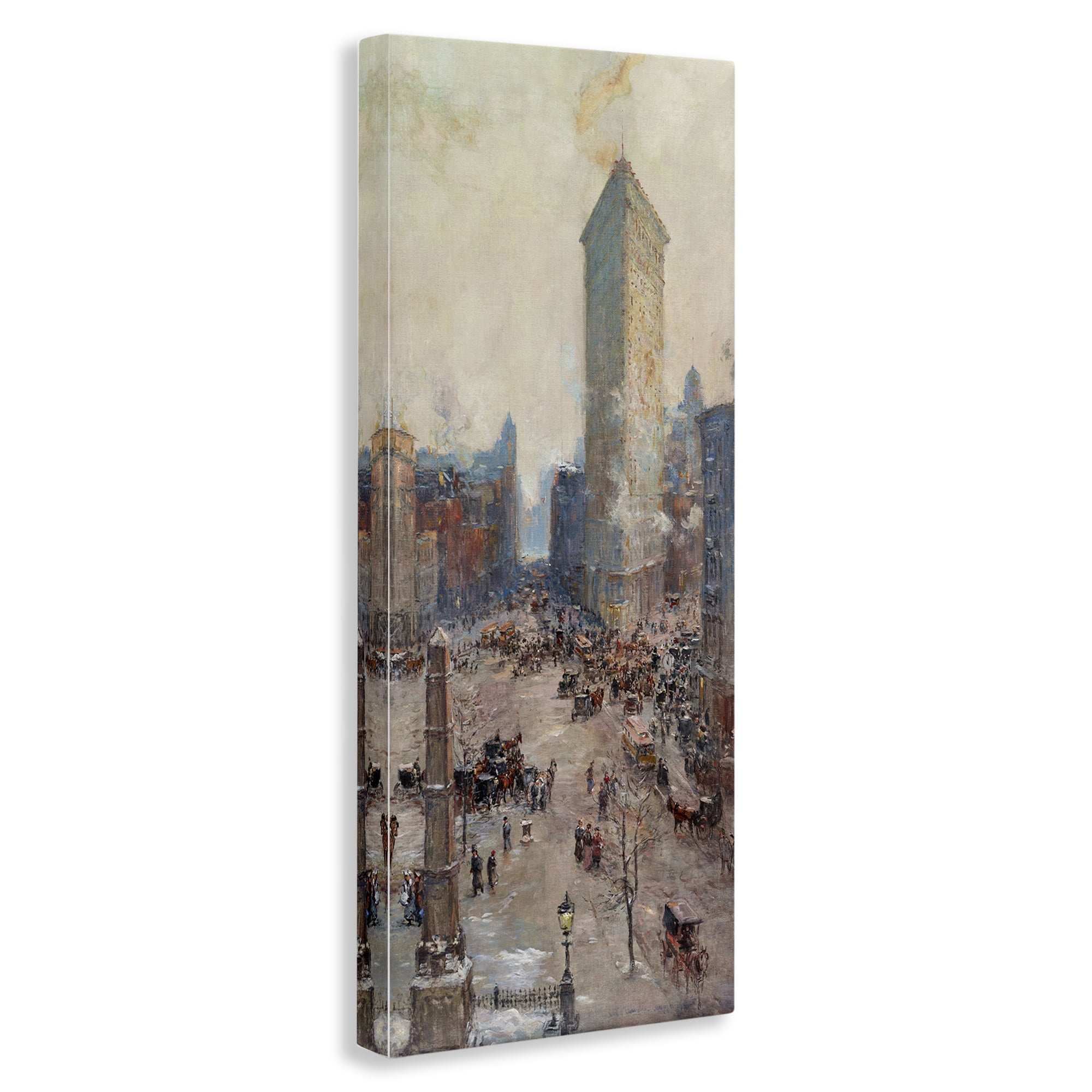 Stupell Industries Classic Cooper Cityscape Scenic & Cityscapes Painting Wrapped Canvas Art Print Wall Art, 17 x 40