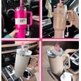thumbnail image 6 of Straw Cover for Stanley Cup Accessories - Unique Letter Charms for Stanley Cups, Cute Flower & Cup Silicone Straws Topper Covers for 30 & 40 0z Tumbler with Handle, 10mm 0.4in Straw Cap, 6 of 7