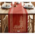thumbnail image 1 of Vargottam Premium Cotton Table Runner - Lightweight Double Layer - Border Design - Machine Washable Farmhouse Table Decor - Floral, 1 of 6
