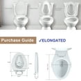 thumbnail image 4 of R&T Elongated Toilet Seat with Built in Potty Training Seat, Slow Close Oval Toddler Seat B1045, 4 of 9