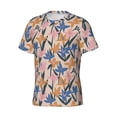 thumbnail image 5 of Qekee Lilies Flowers Classic Fit T-Shirt Men's Shirt Men's Tight Short Sleeves for Exercise, Running, Mountaineering - Lilies Flowers, 5 of 9