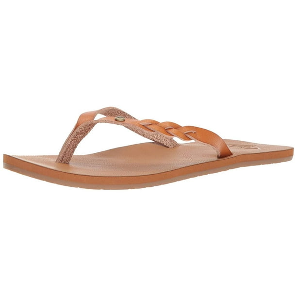 roxy jyll flip flops tan