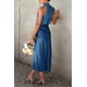 thumbnail image 2 of Vestido PRETTYGARDEN Verano 2025 Sin Mangas Azul Oscuro M, 2 of 7