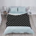 thumbnail image 4 of Black and White Dots Blanket Soft flannel Throw Blanket Plush Weighted Blankets for Couch Bed Living Room, 4 of 6