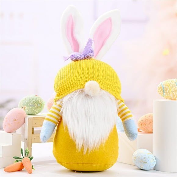 TopLLC Easter Gnomes Bunny Decoration 40cm Dwarf Faceless Doll Plush Rabbit Doll Kids