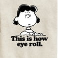 thumbnail image 3 of Peanuts - Lucy This Is How Eye Roll - Toddler & Youth Crewneck Fleece Sweatshirt, 3 of 6