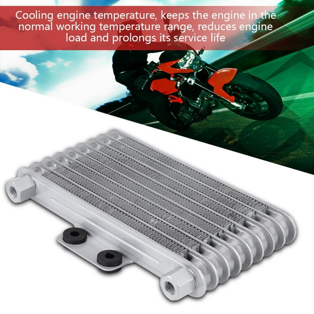 LYUMO 125ml Motorcycle Oil Cooler Engine Oil Cooling Radiator System