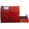 Marvel SpiderMan Sleep and Play Toddler Bed with Tent and BuiltIn Guardrails by Delta Children