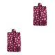 thumbnail image 4 of Toystoory Práctica bolsa de almacenamiento de zapatos de viaje portátil de nailon impermeable multipatrón con cremallera Flores de Borgoña 2piezas Toystoory CBP008625, 4 of 5