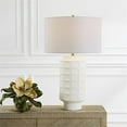 thumbnail image 2 of Uttermost Window Contemporary Ceramic and Fabric Table Lamp in White, 2 of 7