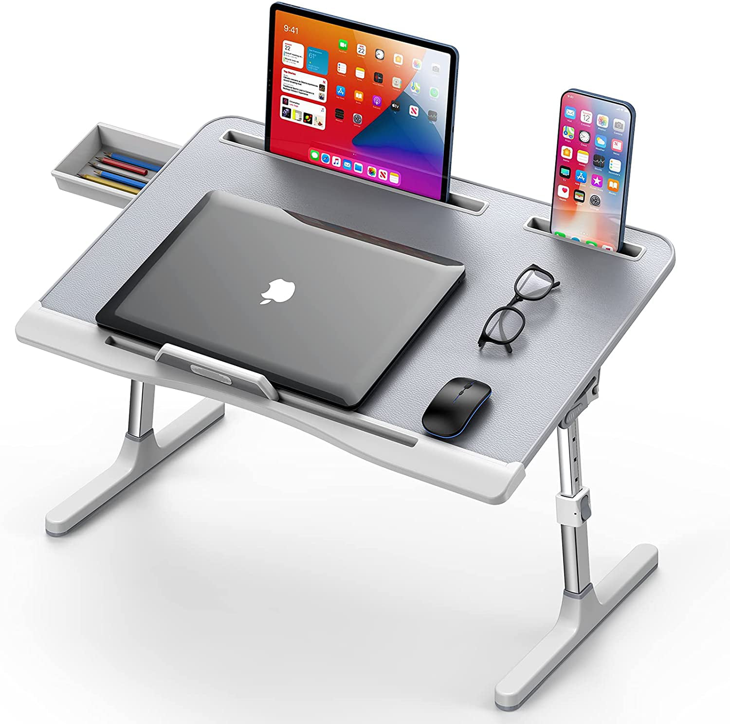 Foldable Protable Computer PC Loptop Bed Table Sofa Tray Desk Adjustable Mobile 