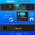 thumbnail image 2 of Pyle Barra de sonido envolvente Bluetooth 3D - Sistema de sonido compatible con TV, USB, SD, Radio FM con entrada AUX de 3,5 mm y control remoto inalámbrico - PSBV200BT, 2 of 5