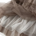 thumbnail image 6 of SMihono Women's Skirts Women Mid Length Skirt Dance Party A Line High Waisted Ruffles Tulle Skirt Holiday Party Costume Khaki Free Size, 6 of 8