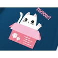 thumbnail image 3 of Beezizac Cute Cat Pajamas for Girls Modal Fiber Tee & Shorts Pj Set Tween Size 12, 3 of 7