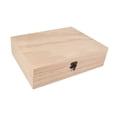 thumbnail image 3 of Caja de madera sin terminar, cofre del tesoro, caja de recuerdos multiusos, organizador de joyas 305 cm x 235 cm x 8 cm, 3 of 9