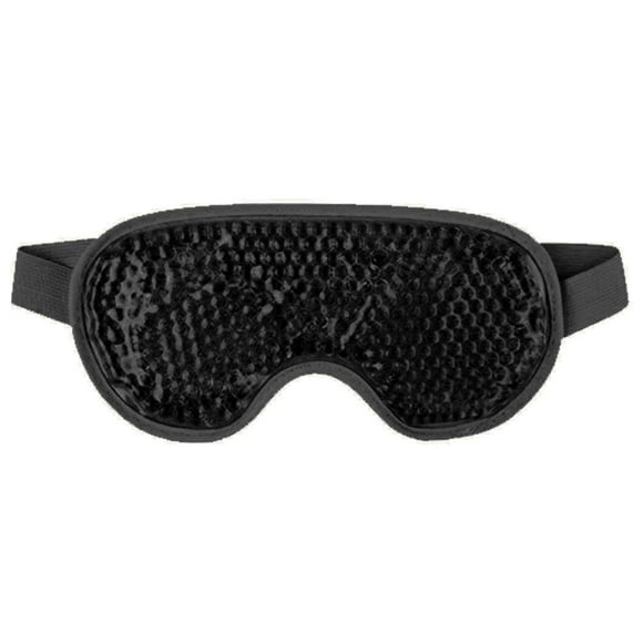 Grande Vente! Masque pour les Yeux en Gel Glacé Rafraîchissant Noir, Masque pour les Yeux en Gel Glacé Rafraîchissant Réutilisable pour Soulagement des Maux de Tête et du Stress 20ml, Masque pour les Yeux Maquillage, 1X Masque pour les Yeux, Tissu, Noir