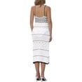 thumbnail image 3 of VESTIDO DE PUNTO HUECO SIN MANGAS ESCOTE EN V DE INSPIRE CHIC PARA MUJERES, VESTIDOS MIDI DE PLAYA S BLANCO, 3 of 6