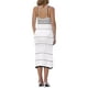 thumbnail image 3 of VESTIDO DE PUNTO HUECO SIN MANGAS ESCOTE EN V DE INSPIRE CHIC PARA MUJERES, VESTIDOS MIDI DE PLAYA S BLANCO, 3 of 6