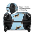 thumbnail image 2 of Susaid German Shepherd Dog Print Elastic Washable Suitcase Cover with Hidden Zipper, Fits 18-32 Inch Luggage for Protection During Travel-Medium, 2 of 7