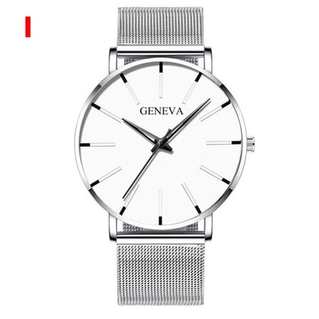 Gifts for Him Feledorashia Watch for Men Valentine's Day Gifts Men's Fashion Ultra Thin Watches Business Stainless Steel Mesh Quartz Watch Clearance