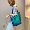 thumbnail image 5 of Hukapapa Bolso de mano con lentejuelas, bolso de gran capacidad, bolso de compras de moda para mujer, color verde, 5 of 5