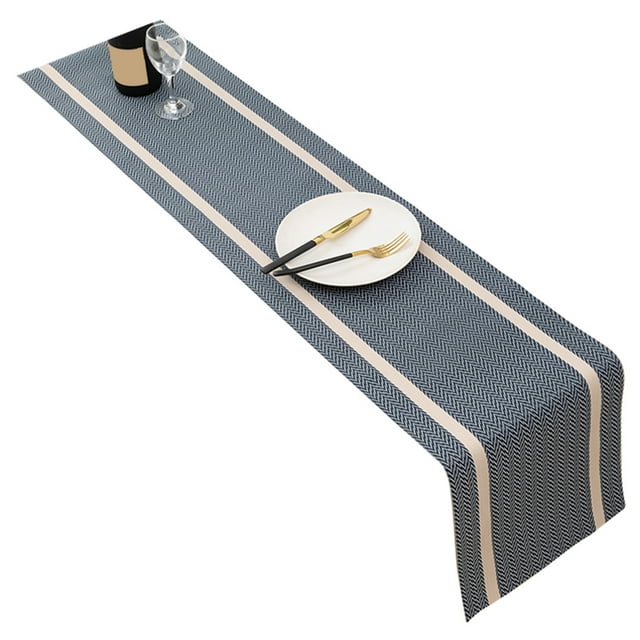Table Runner Waterproof Anti-scratch Anti-dirty Anti-oil Cuttable Table Decoration PVC Dinning Room Table Runner Home Decoration