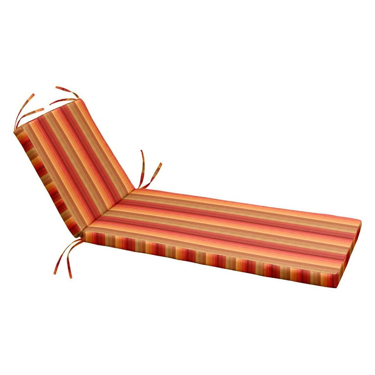 Cushion Source 80 x 25.5 in. Striped Sunbrella Chaise Lounge Cushion Walmart