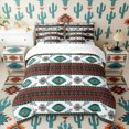 thumbnail image 2 of Erosebridal Teal Red White Black Twin Bedding Sets, Aztec Geometric Bedding Comforter Set, Reversible 7-Piece, 2 of 6