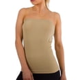 thumbnail image 4 of Women's Seamless Sleeveless Long Bandeau Tube Top Stretch Shirt, 4 of 4