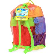 Play Beach Toys for Kids 3-10 - 18pc Sand Toys Including Sand Buckets for Kids with Sifter, Watering Can, Rake, 4 Hand Tools, 10 Sand Molds & Mesh Beach Toy Bag - Sandbox Toys for Toddlers