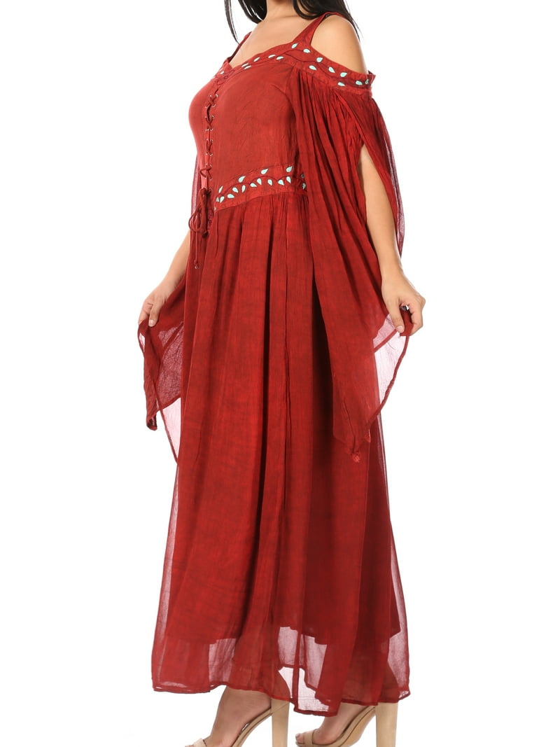 red celtic dress Wholesale Burgundy red velvet elven celtic dress medieval fae costume for your store