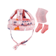 thumbnail image 1 of Cascos Para Bebes Antigolpes Seguridad Bebes + Rodilleras + Calcetines Belug, Rosa, 1 of 5