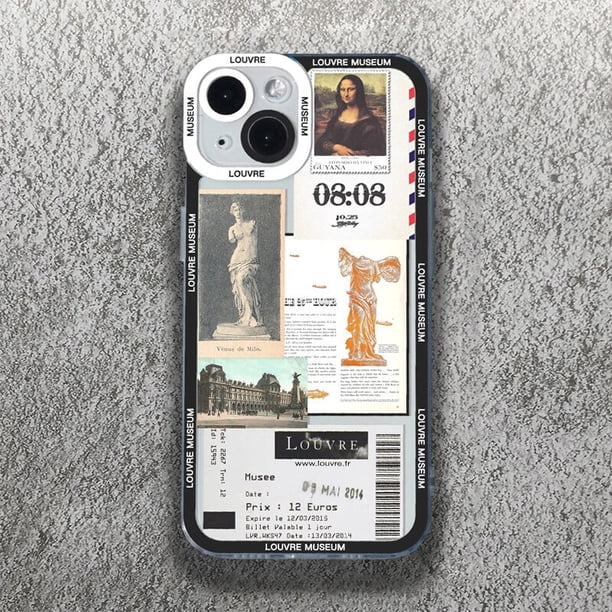 Funda de ojos de ángel para iPhone, carcasa suave de arte estético, Da Vinci, David, Mona, Lisa, 14, 13, 12, 11 Pro Max, Mini, X, XS, XR, 7, 8, 14 Plus, SE2 Fivean unisex