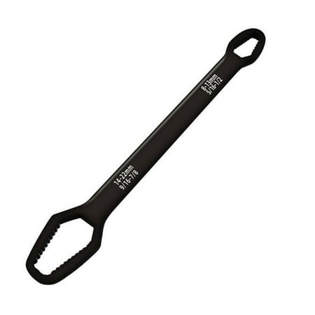 

Greyghost 1Pc Universal Torx Wrench 8-22mm Adjustable Glasses Wrench Self-tightening Board Double-head Torx Spanner Hand Tools for Car Bicycle Black